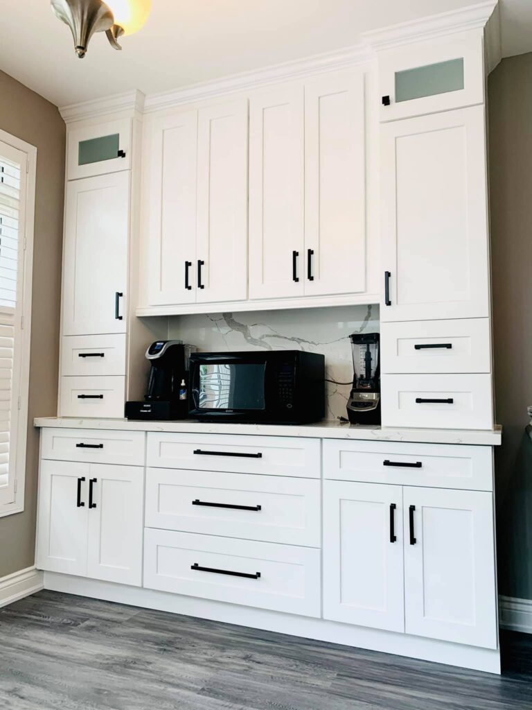 coffee bar milton cabinets